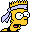 Rock star Bart icon